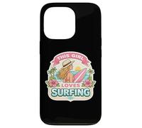 Citation « This Girl Loves Surfing Woman Surf » Coque pour iPhone 13 Pro