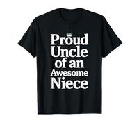 Citation typographique fière de l'oncle d'une nièce géniale T-Shirt