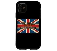Citation Union Jack We Shall Never Surrender Churchill Coque pour iPhone 11