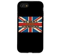 Citation Union Jack We Shall Never Surrender Churchill Coque pour iPhone SE (2020) / 7/8