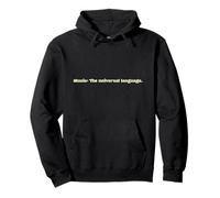 Citation Universelle en Langue Musicale pour Amateur de Cadeau Sweat à Capuche