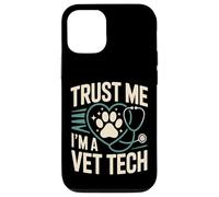 Citation vétérinaire Amusante Trust Me I'm A Vet Tech Coque pour iPhone 12/12 Pro