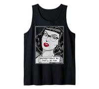 Citation Vintage Pop Art Girl Underestimate Me That'll Be Fun Débardeur