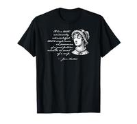 Citation Want of a Wife de Pride and Prejudice Jane Austen T-Shirt