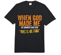 Citation « When God Made me Funny » Comfort Colors Adult Heavyweight T-Shirt