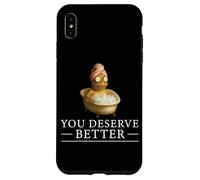 Citation You Deserve Better Wellness Frog Pensée Positive Coque pour iPhone XS Max
