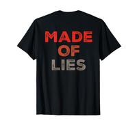 Citations allongées imprimées avec Inscription « Made of Lies Stop Lying to Yourself » T-Shirt