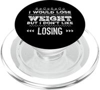 Citations Amusantes de Gym I Would Lose Weight But I Don't Like Losing PopSockets PopGrip pour MagSafe