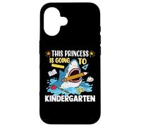 Citations amusantes de l'école « This Princess Is Going To Kindergarten » Coque pour iPhone 16