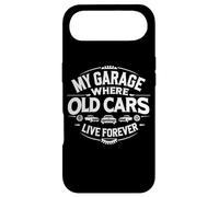 Citations Amusantes de Restauration My Garage Old Cars Live Forever Coque pour iPhone Air