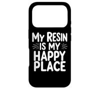 Citations Amusantes en résine My Resin is My Happy Place Coque pour iPhone 17 Pro
