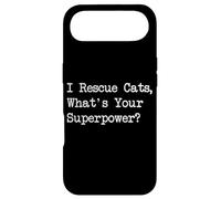 Citations Amusantes I Rescue Cats, What's Your Superpower Coque pour iPhone Air