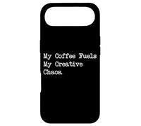 Citations Amusantes sur Le Travail du Bois My Coffee Fuels My Creative Chaos Coque pour iPhone Air