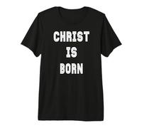 Citations chrétiennes motivantes Jésus Christ is Born T-Shirt Haut de Gamme