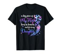 Citations commémoratives « My Daughter Lives in Heaven » T-Shirt Graphique avec Valeur