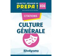 Citations Culture Générale Les citations à connaitre pour faire la différence - Collectif - Studyrama Eds - broché - Scolaire / Universitaire