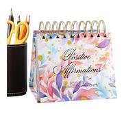 Citations d'affirmation quotidienne - Citation inspirante de 400 g, calendriers de bureau de motivation, planificateur de mots positifs avec messages réconfortants et conseils encourageants | Outil de