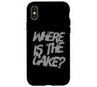 Citations d'anniversaire Amusantes « It's My Birthday Where's The Cake » Coque pour iPhone X/XS