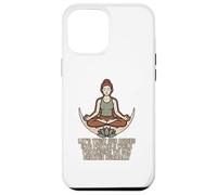 Citations de Bretzel de Yoga de méditation ironique Coque pour iPhone 12 Pro Max