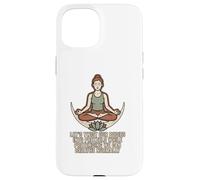 Citations de Bretzel de Yoga de méditation ironique Coque pour iPhone 15