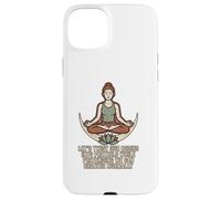 Citations de Bretzel de Yoga de méditation ironique Coque pour iPhone 15 Plus