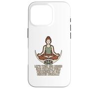 Citations de Bretzel de Yoga de méditation ironique Coque pour iPhone 16 Pro