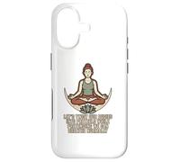 Citations de Bretzel de Yoga de méditation ironique Coque pour iPhone 17