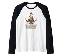 Citations de Bretzel de Yoga de méditation ironique Manche Raglan