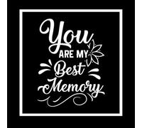 Citations de commémoration de Noël toujours dans nos cœurs, souvenez-vous de Noël au paradis Stickers gravés 67.2x69.6cm Personnalisation Blanc