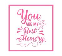 Citations de commémoration de Noël toujours dans nos cœurs, souvenez-vous de Noël au paradis Stickers gravés 54.6x56.6cm Ne se décolle pas Rose