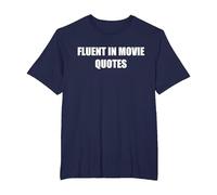 Citations de Films courantes T-Shirt, Homme Grandes Tailles, Bleu Marine, 3X Tall