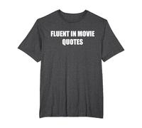 Citations de Films courantes T-Shirt, Homme Grandes Tailles, Chiné Foncé, 5X Tall