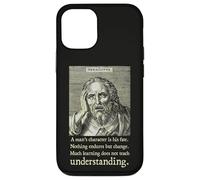Citations de Philosophe pré-socratique Grec Ancien d'Héraclite Coque pour iPhone 12/12 Pro