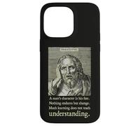 Citations de Philosophe pré-socratique Grec Ancien d'Héraclite Coque pour iPhone 14 Pro Max