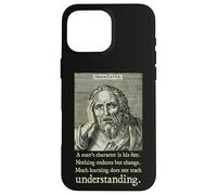 Citations de Philosophe pré-socratique Grec Ancien d'Héraclite Coque pour iPhone 16 Pro Max