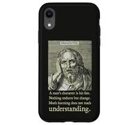 Citations de Philosophe pré-socratique Grec Ancien d'Héraclite Coque pour iPhone XR