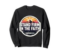 Citations de Verset de la Bible chrétienne Stand Firm in The Faith Vintage Sweatshirt