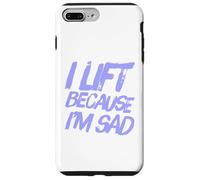 Citations d'entraînement Sarcastique Saying of Lift Because I'm Sad Gym Coque pour iPhone 7 Plus/8 Plus