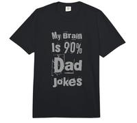 Citations drôles de blagues de Papa Blague Papa Blague Mon Cerveau est 90% blagues de Papa Comfort Colors Adult Heavyweight T-Shirt