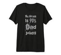 Citations drôles de blagues de Papa Blague Papa Blague Mon Cerveau est 90% blagues de Papa T-Shirt Haut de Gamme