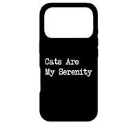 Citations drôles de Chats sont ma sérénité Coque pour iPhone 17 Pro