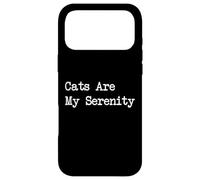 Citations drôles de Chats sont ma sérénité Coque pour iPhone 17 Pro Max