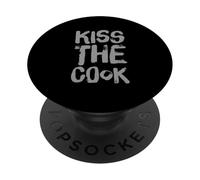 Citations drôles de Chef Citations de Cuisine Amusantes Kiss The Cook PopSockets PopGrip Adhésif