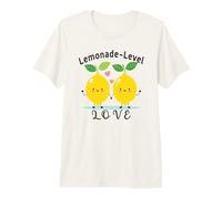 Citations drôles de Couple de Citrons d'amour de Niveau Limonade T-Shirt Haut de Gamme