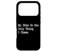 Citations drôles de Cyclisme My Bike is The Only Thing I Chase Coque pour iPhone 17 Pro