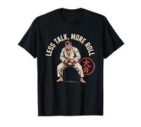 Citations drôles de Jiu Jitsu Funny BJJ Memes Less Talk More Roll T-Shirt