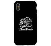 Citations drôles de Photographe I Shoot People Appareil Photo Sarcastique Coque pour iPhone X/XS