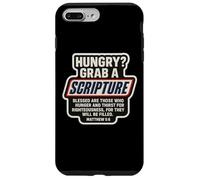 Citations drôles du Verset de la Bible avec Les Écritures chrétiennes Matthieu 5:6 Coque pour iPhone 7 Plus/8 Plus