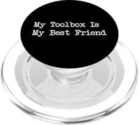Citations drôles pour le travail du bois My Toolbox Is My Best Friend PopSockets PopGrip pour MagSafe