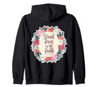 Citations du Verset biblique de la Femme chrétienne « Stand Firm in The Faith » Sweat à Capuche